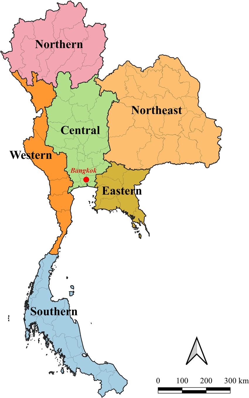 Météo en Thaïlande par région