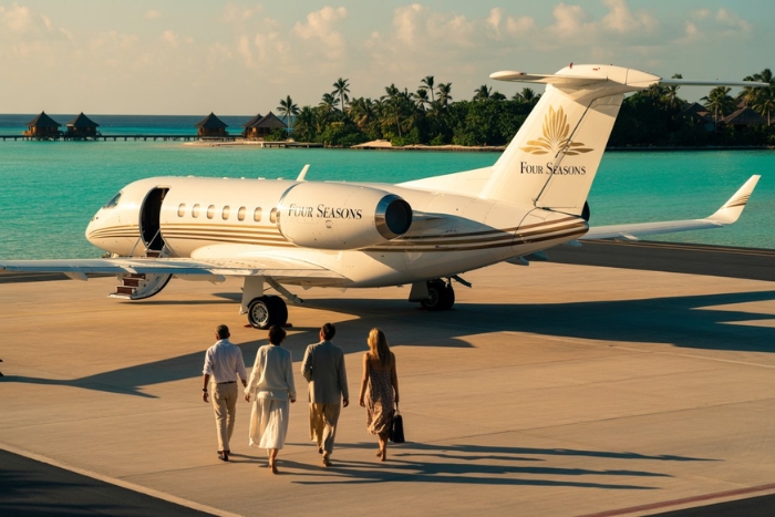 Jet priv&eacute; Airbus de Four Seasons
