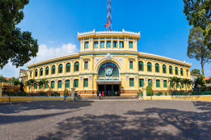 Que voir dans l'itinéraire Thaïlande Cambodge Vietnam 4 semaines ? Poste Centrale de Hô Chi Minh Ville