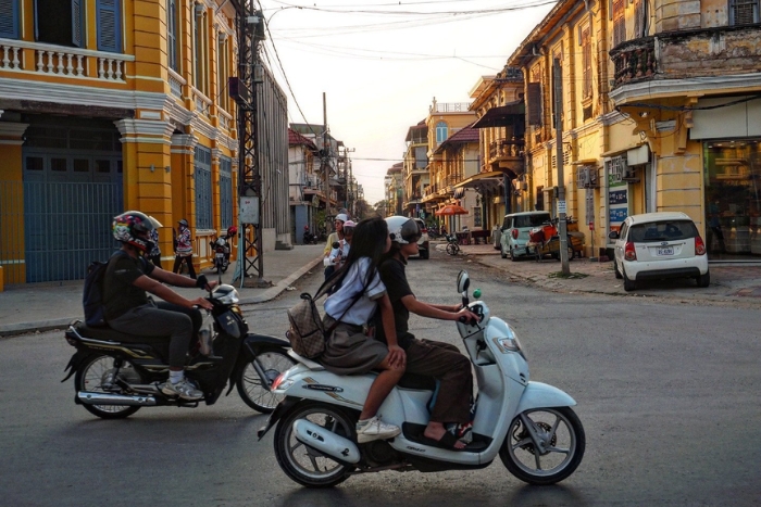 Promenade sur les ruelles coloniales françaises de Battambang - 4 semaines Thaïlande Cambodge Vietnam