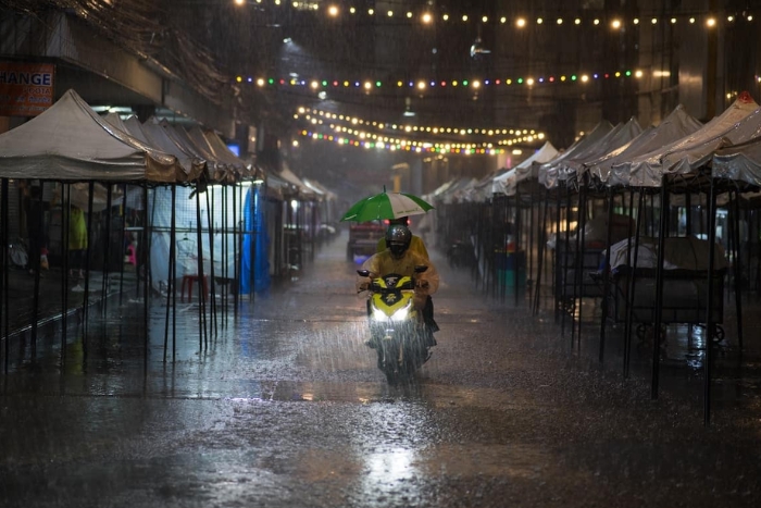 La saison des pluies à Chiang Mai Thailande