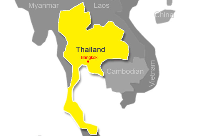 La carte thaïlande