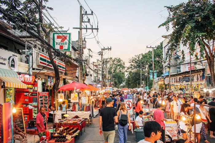 March&eacute; local &agrave; Chiang Mai
