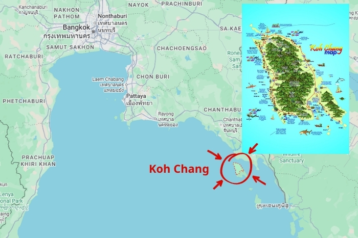 O&ugrave; se trouve Koh Chang en Tha&iuml;lande ?