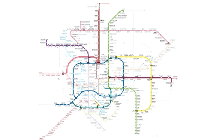 le BTS et le MRT à Bangkok