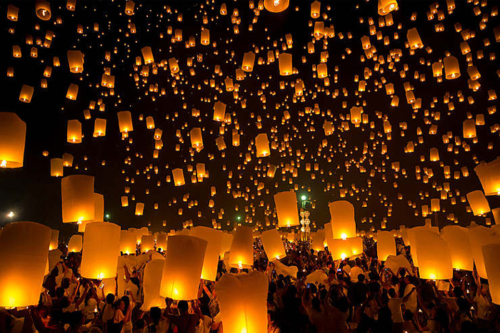 Quand partir en Thaïlande? Loy Krathong, festival des lanternes en Thaïlande