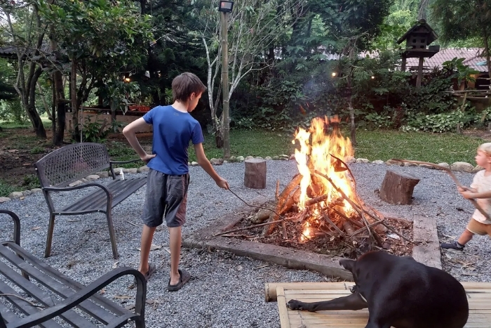 Feu de camp du soir