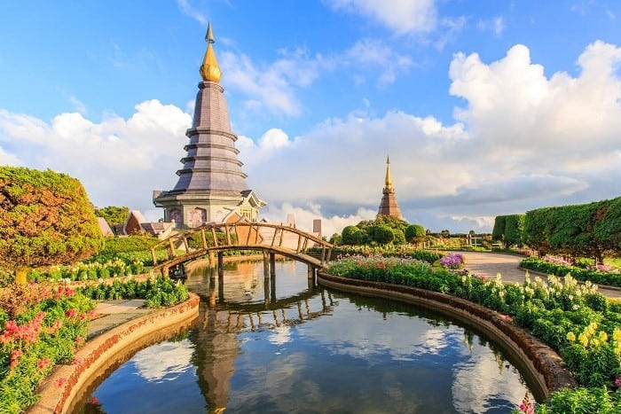 Pagodes royales Doi Inthanon - nature nord Thaïlande