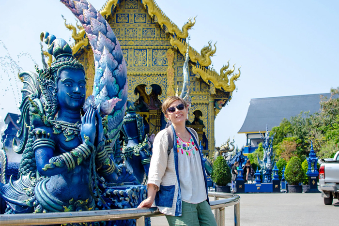 Wat Rong Suea Ten ou Temple Bleu à Chiang Rai -  circuit nord Thaïlande 7 jours