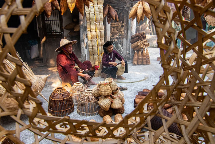 Le village de tressage de nasses en bambou de Thu Sy