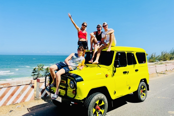 Explore Phan Thiet en jeep dans votre circuit Vietnam famille