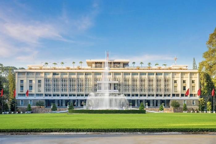 Palais de la Réunification est incontournable dans le circuit Vietnam Cambodge 15 jours