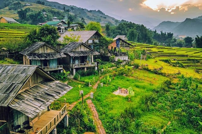 Après-midi paisible à Ta Van, un beau souvenir de mon itinéraire Vietnam femme seule