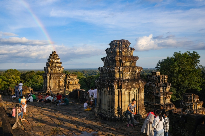 Coucher de soleil à Phnom Bakheng