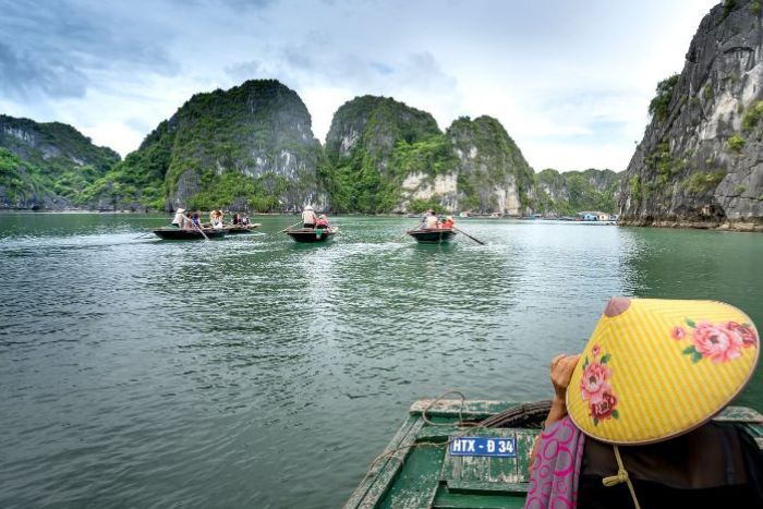 Baie d'Halong au nord du Vietnam