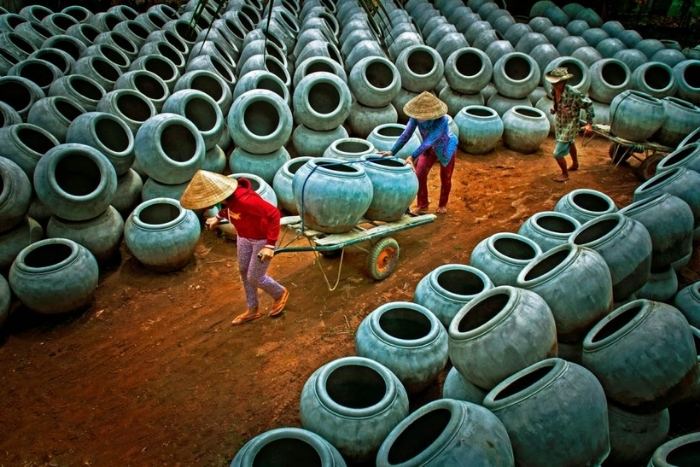 Village de poterie en terre cuite de Hoa Loi