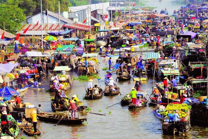 Marché flottant de Cai Rang - À ne pas manqer à Can Tho 4 jours