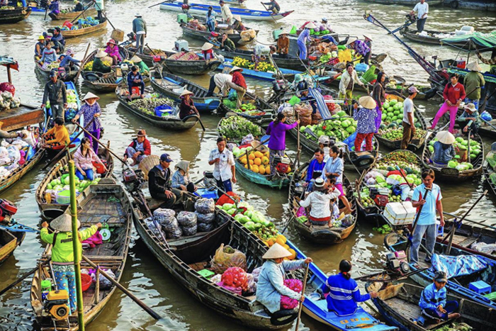 Marché flottant de Cai Rang