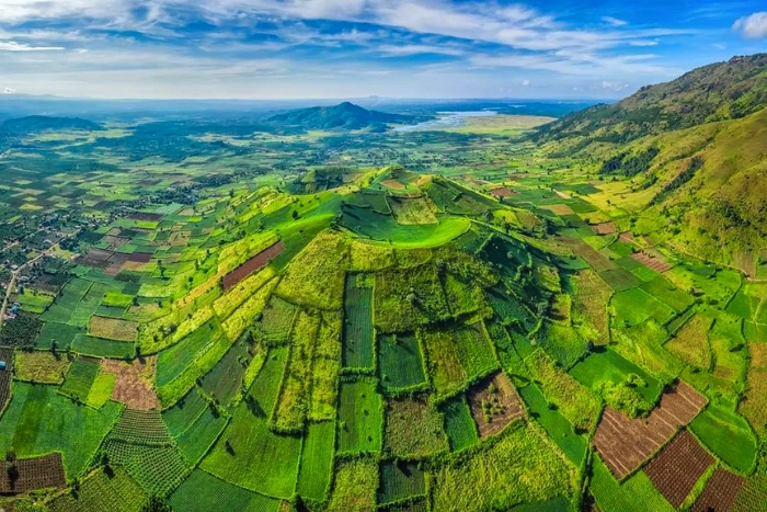Vue aérienne sur Chu Dang Ya - à explorer durant vos 4 jours à Pleiku Kon Tum