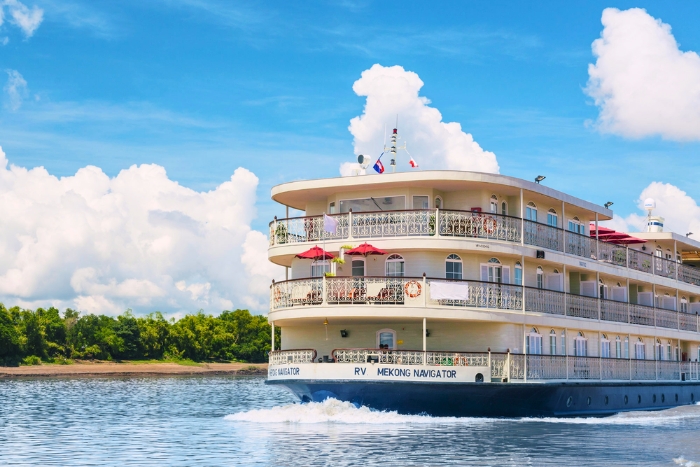 Mekong Navigator, croisi&egrave;re haut de gamme sur le M&eacute;kong