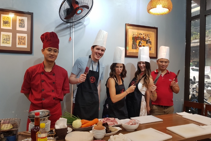Participez à un cours de cuisine au restaurant Hoang
