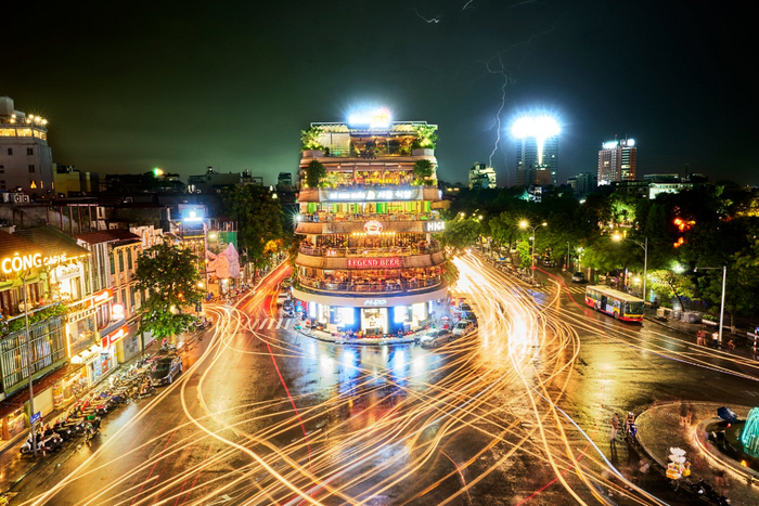 Hanoï, Vietnam à la nuit