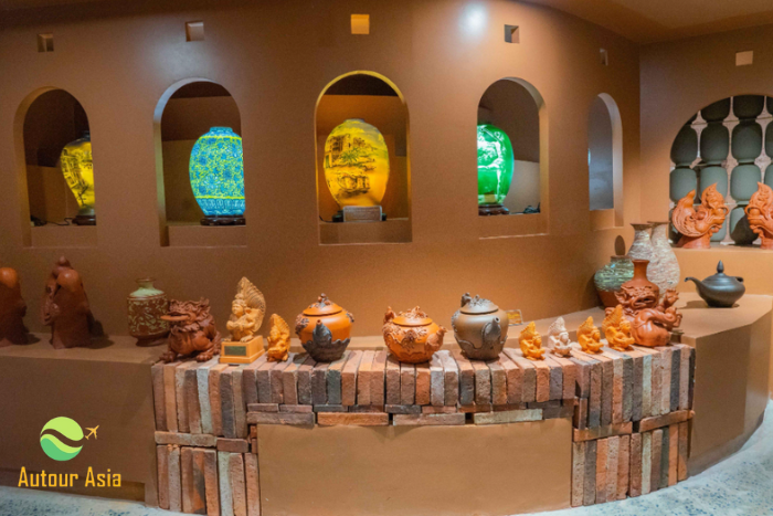 Espace pour exposer la poterie de Bat Trang