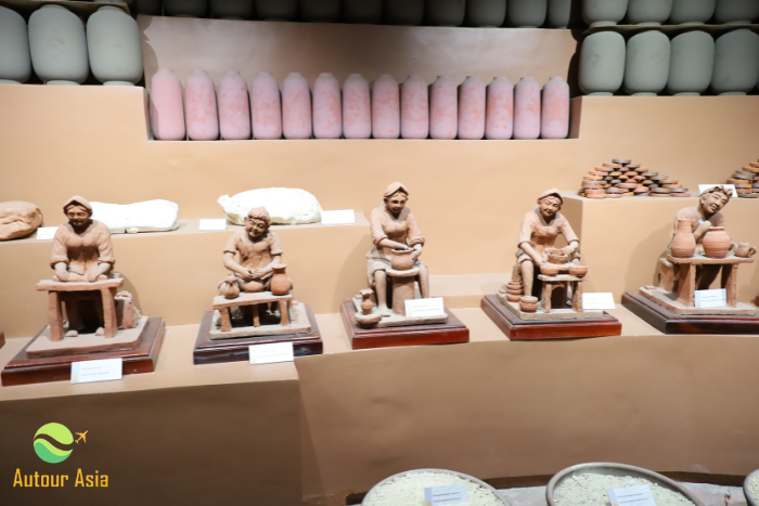 Espace pour exposer la poterie de Bat Trang