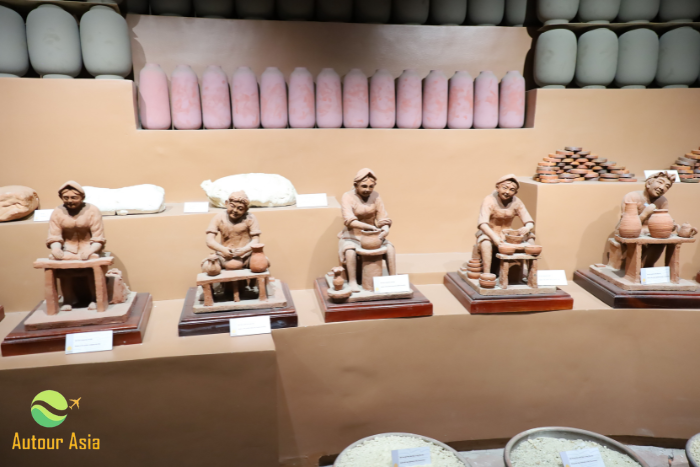 Espace pour exposer la poterie de Bat Trang