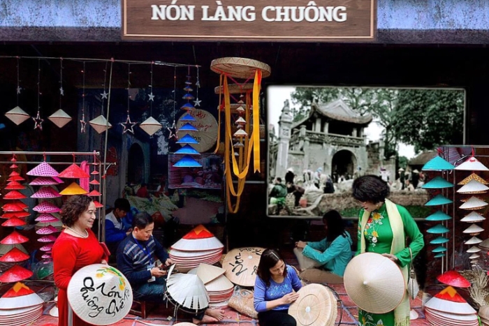 Village de chapeaux coniques de Chuong à Hanoi