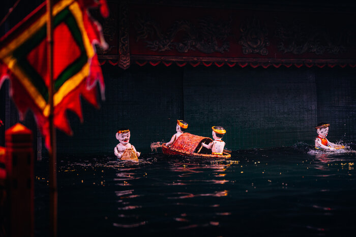 Spectacle de marionnettes sur l'eau Hanoi - patrimoine culturel immat&eacute;riel de l'UNESCO en 2009