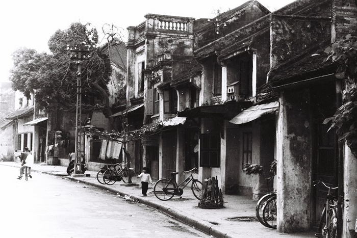 Vieux Quartier de Hanoi dans passé