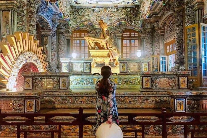 Visite du tombeau de Khải Định pendant saison des pluies