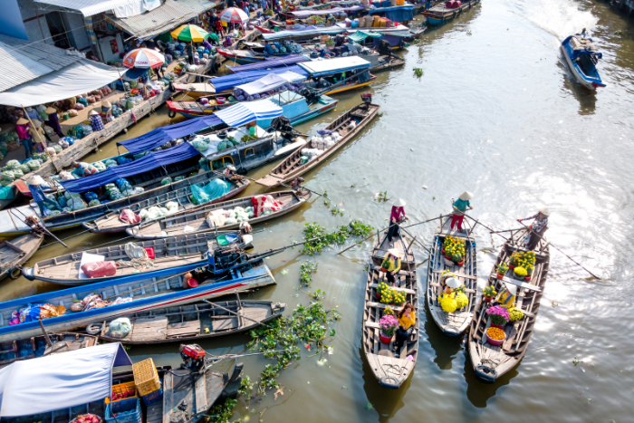 Le marché flottant de Cai Be - incontournable en 1 jour dans le delta du Mékong