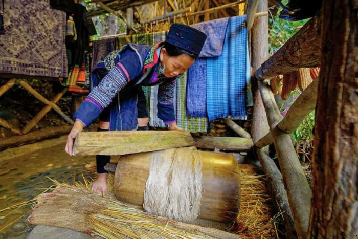 Ethnie au village de Cat Cat à Sapa