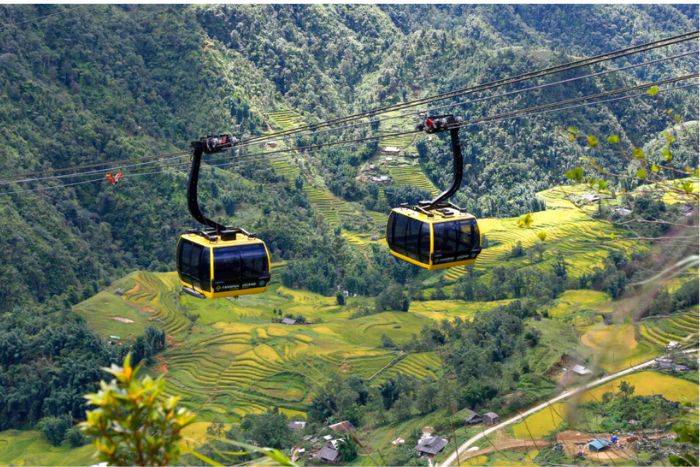 Téléphérique jusqu'au sommet de Fansipan à Sapa