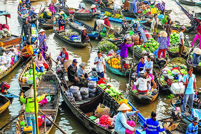 Le marché flottant de Cai Be