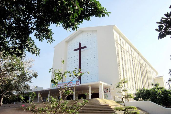 La cathédrale de Vinh Long offre une parenthèse paisible et différente