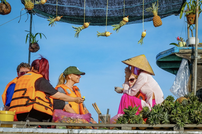 Visiter marché flottant de Cai Be 