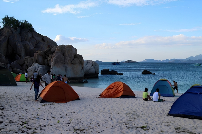 La plage de My Khe est une plage adaptée au camping