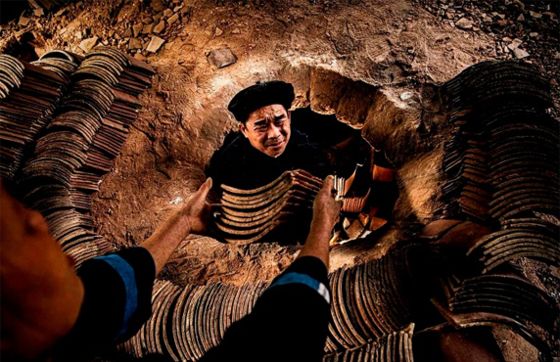 Village De Lung Ri: Village De Fabrication De Tuiles Yin-Yang à Cao Bang Vietnam