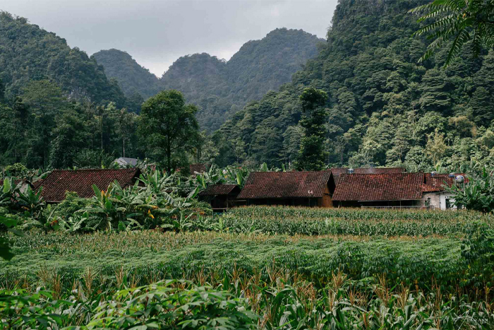 Paysage du village de Lung Ri