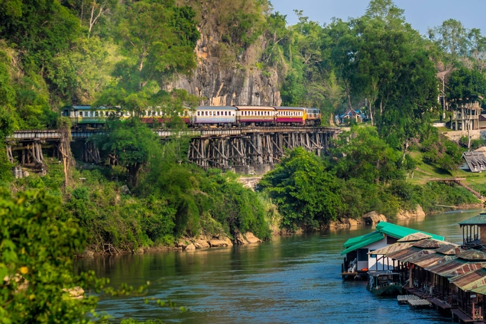 Rivière Kwai, Kanchanaburi, Thaïlande