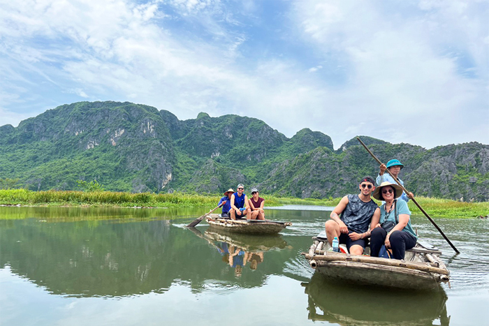 Promenade en barque à Ninh Binh