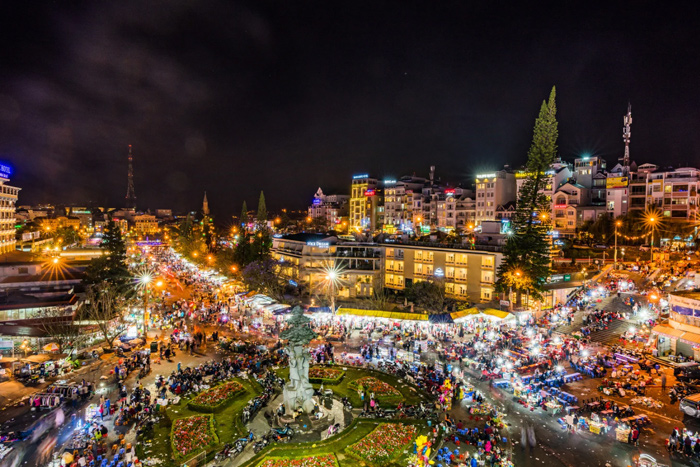 Le marché de nuit de Dalat