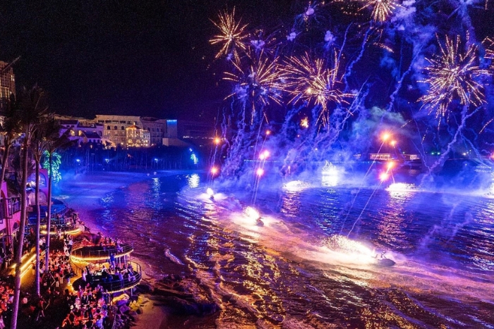 La vie nocturne à Da Nang, Vietnam