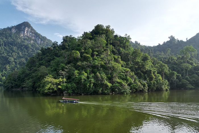 Le lac Ba Be au c&oelig;ur de la for&ecirc;t
