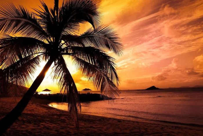 Le coucher de soleil sur Long Beach, Phu Quoc&nbsp;