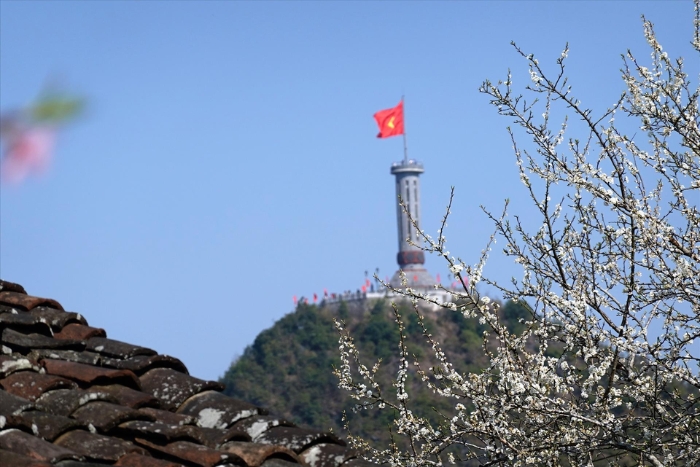 La tour du drapeau de Lung Cu, le pôle le plus septentrional du Vietnam, Ha Giang