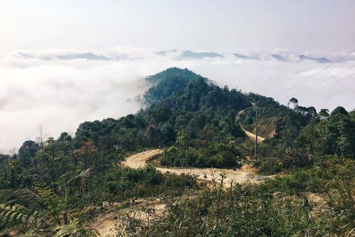 Neuf étages d'escaliers à la montagne de Chieu Lau Thi